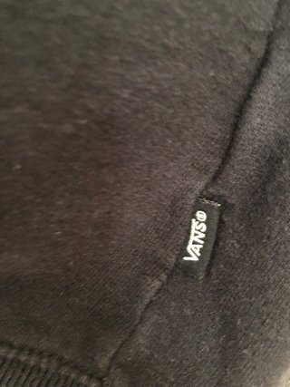Felpa Vans con cappuccio e zip nera L