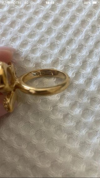 Anello Farfalla Swarovski Oro Bianco