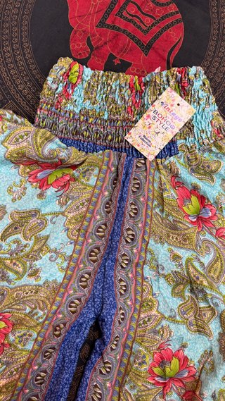 Falda pantalón estampado floral talla única