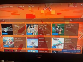 PS4 Pro 1tb con mando, cables y 8 juegos