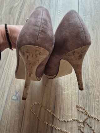 Scarpe Graceland tacco alto grigie 40