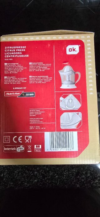 Exprimidor OK OJU 102 500ml 40W - TOTALMENTE NUEVO