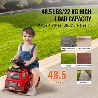Coche de empuje para niños pequeños, edades 1-3, corredor de paseo, juguete de empuje para sentarse y levantarse, coche clásico para niños con volante musical y almacenamiento debajo del asiento, ...