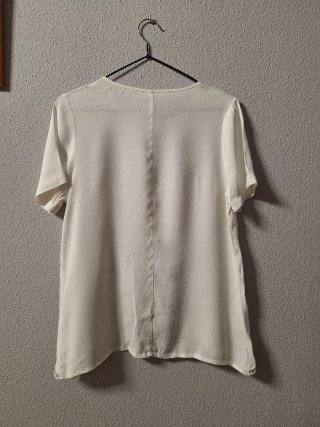 Blusa blanca verano mujer
