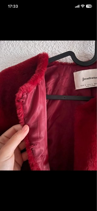 Chaqueta pelo roja