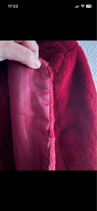 Chaqueta pelo roja