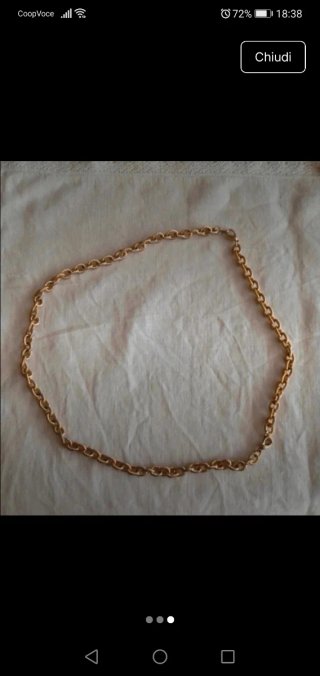 Set collana e bracciale dorato
