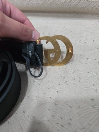 Cintura Gucci Doppia G Oro Nero
