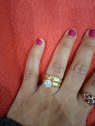 Anillos de compromiso oro 10k original