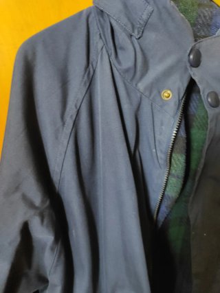 Cazadora reversible azul y verde