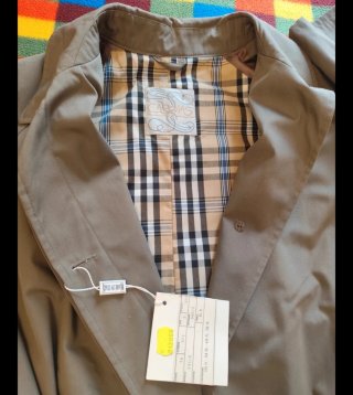 Trench impermeabile vintage grigio