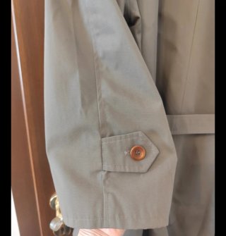 Trench impermeabile vintage grigio