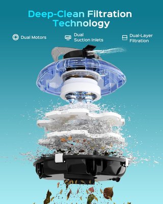 Robot Pulizia Piscina Winny 200 Senza Fili