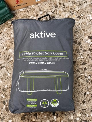 Funda Protectora Mesa Aktive 200x130x60cm Gris