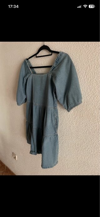 Vestido vaquero de manga corta