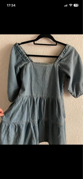 Vestido vaquero de manga corta
