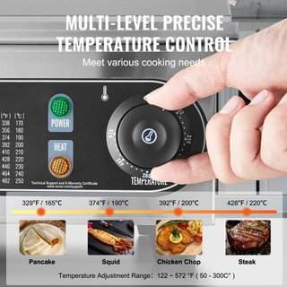 Plancha Eléctrica Comercial, Parrilla de Superficie de 4400W, Temperatura Ajustable de 122℉-572℉, 28.74 x 15.75 x 0.39in Parrilla de Acero Inoxidable con 2 Espátulas, para Hogar o Restaurante (Sin...