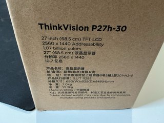 Monitor Lenovo ThinkVision P27H-30