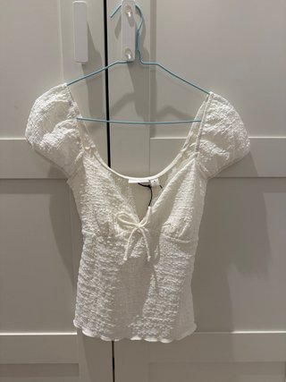 Top Bershka blanco