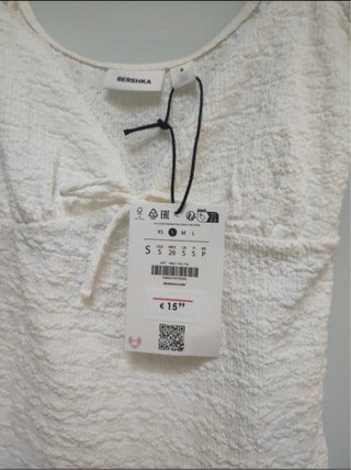 Top Bershka blanco