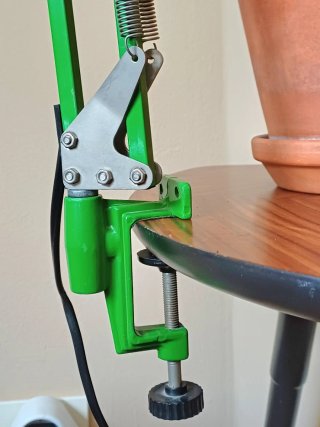 Lámpara Flexo Vintage Verde Metálica