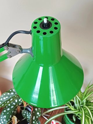 Lámpara Flexo Vintage Verde Metálica