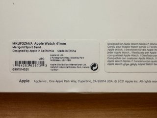 Apple Watch 41mm. Marigold Sport Band
