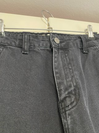 Jeans Cargo Neri Wide Leg
