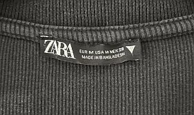 Camiseta Gris Marengo   manga larga cuello polo M
