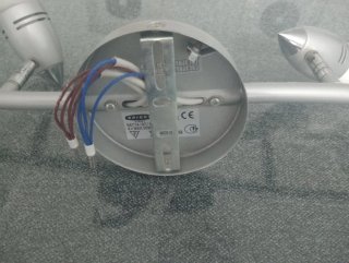 Lámpara de techo plateada