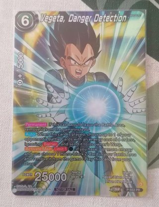 VEGETA, RILEVAMENTO PERICOLO - GIOCO DI CARTE DRAGON BALL