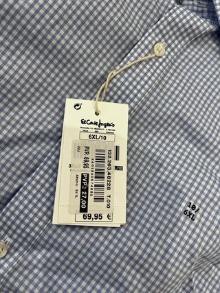 Camisa Emidio Tucci 6XL Cuadros Azul