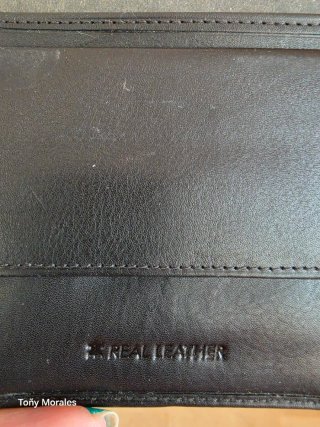 Cartera de piel Moon negra