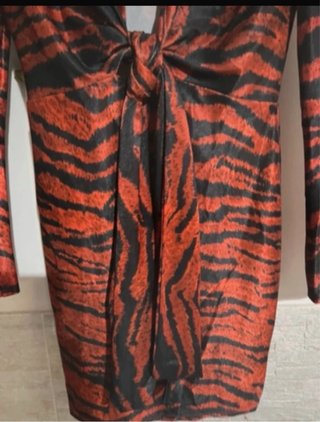 Abito corto fantasia animalier
