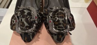 Bailarinas Alma en Pena Leopard Grey Talla 36