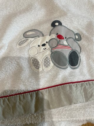 Juego sábanas cuna/cama infantil bordado oso