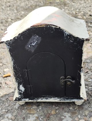 Reloj de mesa antiguo blanco