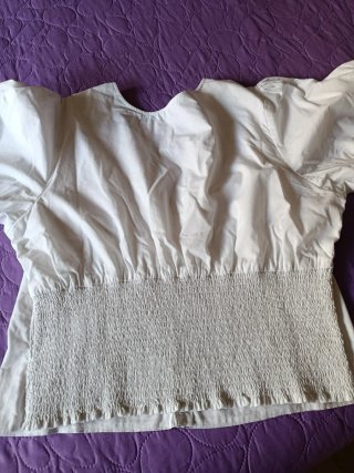 Abercrombie & Fitch Blusa Blanca Talla XL