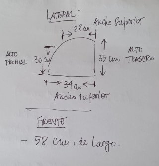 Baúl de cuero para moto touring