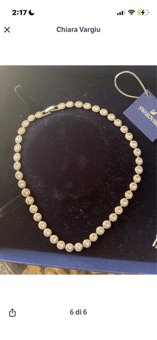 Collana Swarovski Blu