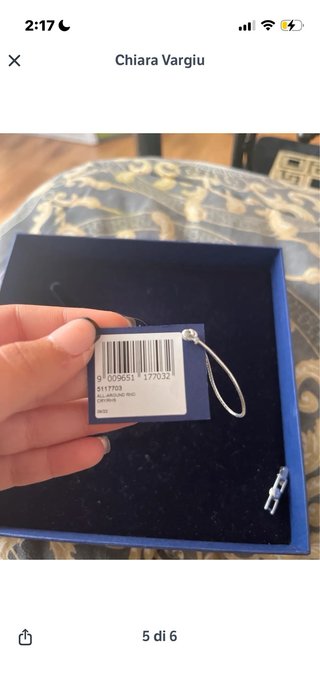 Collana Swarovski Blu