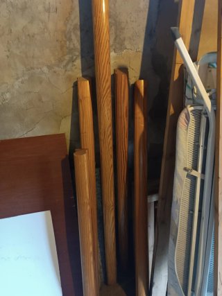 Pasamanos de madera natural
