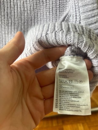 Chaleco punto lila talla única