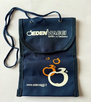 Porta documenti Eden Viaggi blu