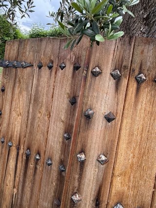 Porticones de madera rústica