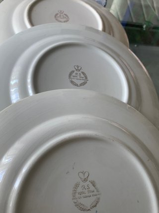 Set 4 piatti ceramica inglese vintage