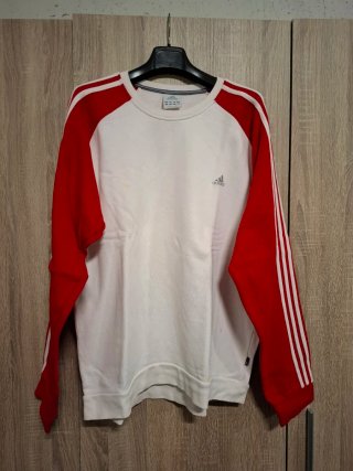 Sudadera Adidas Roja y Blanca