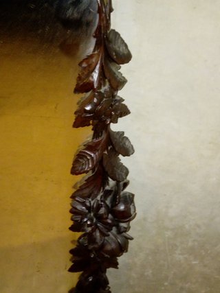 Specchio antico intagliato legno 1600