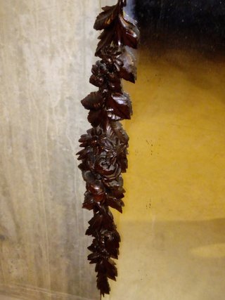 Specchio antico intagliato legno 1600