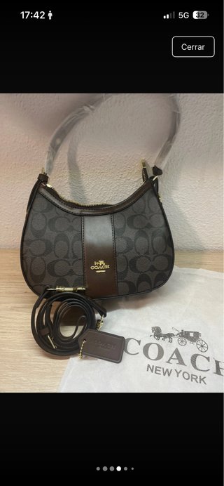Bolso Coach Negro y Marrón